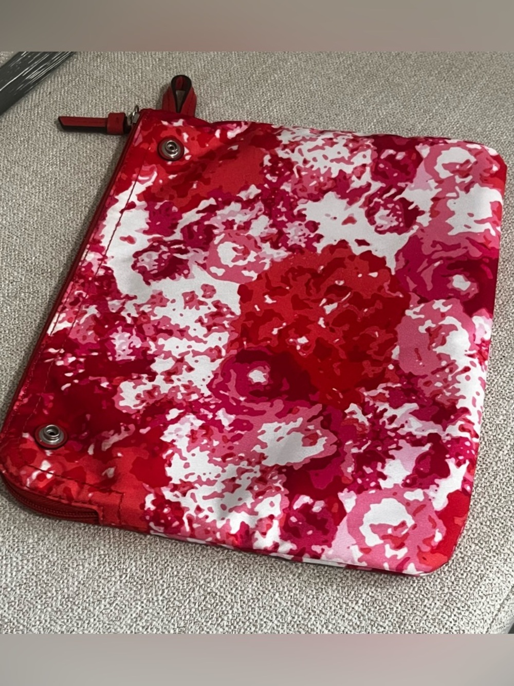 Coach Red Pink Abstract Print Tote Insert - Picture 5 of 8